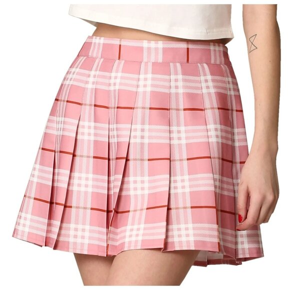 Johnny Size XXL Pink Plaid Mini Skater, Tennis Mini Skort - Picture 1 of 4
